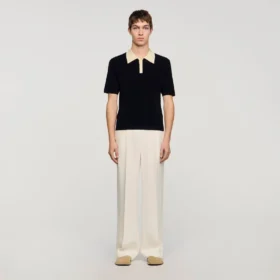 Two-tone polo shirt