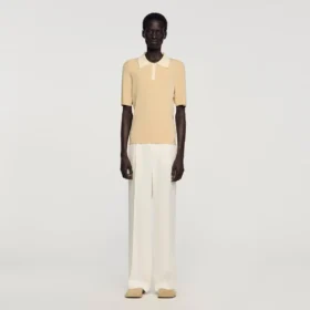 Two-tone polo shirt