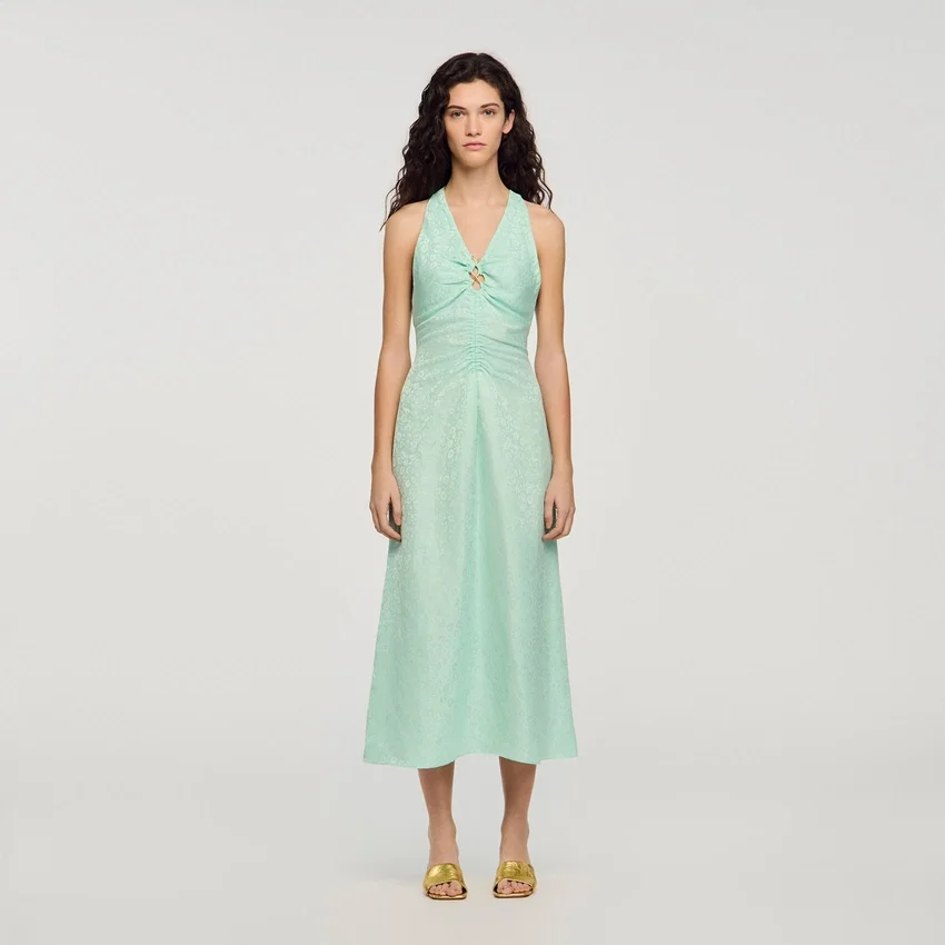 V-neck floral print maxi dress V-neck floral print maxi dress