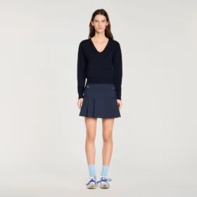 V-neck wool sweater