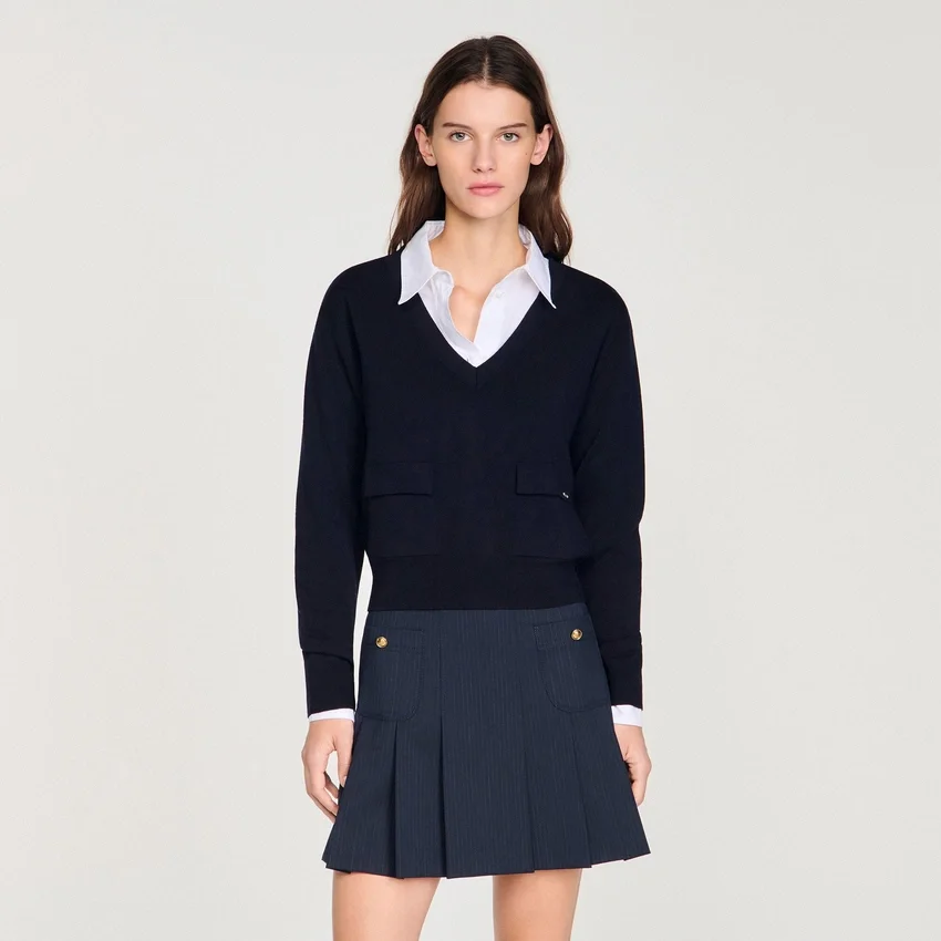 V-neck wool sweater V-neck wool sweater