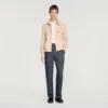 Waffle-effect zip-up jacket Waffle-effect zip-up jacket
