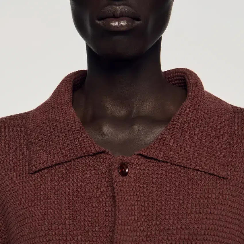 Waffle-knit shirt Waffle-knit shirt