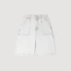 Washed denim Bermuda shorts Washed denim Bermuda shorts