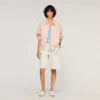 Wide cotton linen zip jacket Wide cotton linen zip jacket