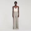 Wide-leg checked wool trousers Wide-leg checked wool trousers