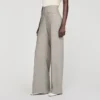 Wide-leg checked wool trousers Wide-leg checked wool trousers