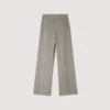 Wide-leg checked wool trousers Wide-leg checked wool trousers