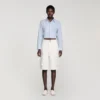 Wide-leg cotton Bermuda shorts Wide-leg cotton Bermuda shorts