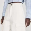 Wide-leg cotton Bermuda shorts Wide-leg cotton Bermuda shorts
