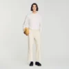 Wide-leg cotton linen trousers Wide-leg cotton linen trousers