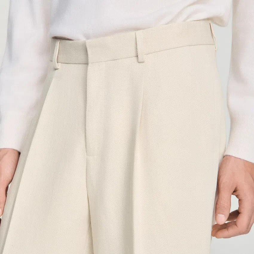 Wide-leg cotton linen trousers Wide-leg cotton linen trousers