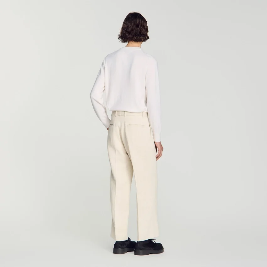 Wide-leg cotton linen trousers Wide-leg cotton linen trousers