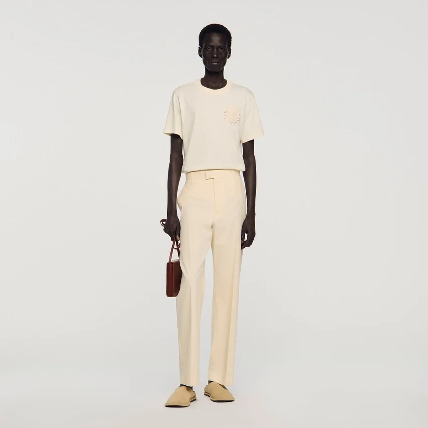 Wide-leg cotton trousers Wide-leg cotton trousers
