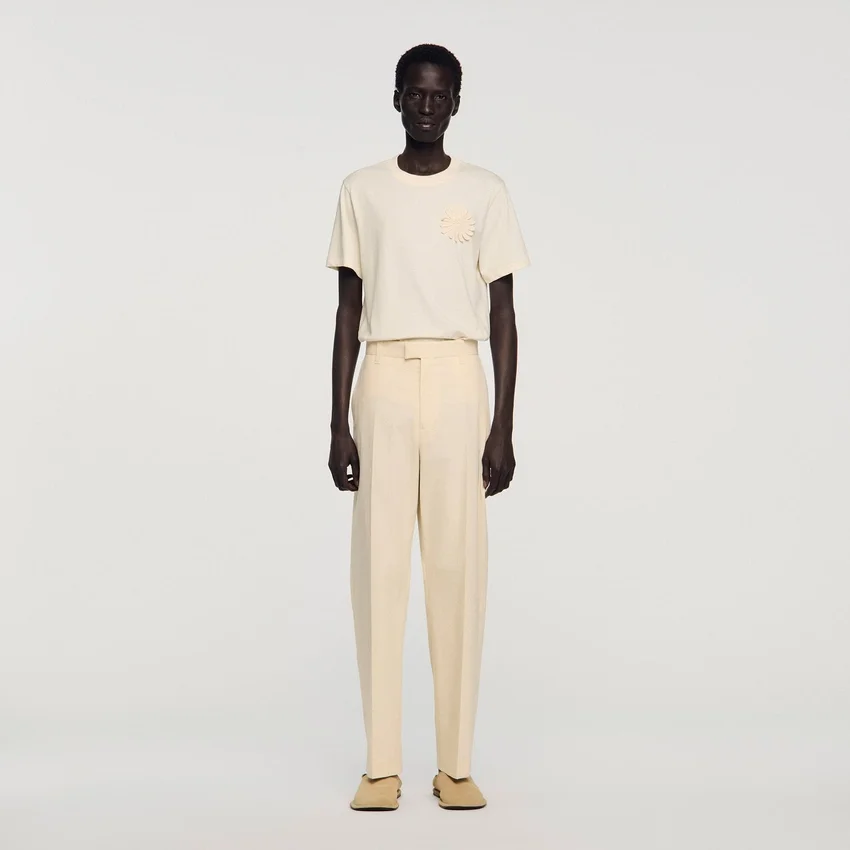 Wide-leg cotton trousers Wide-leg cotton trousers
