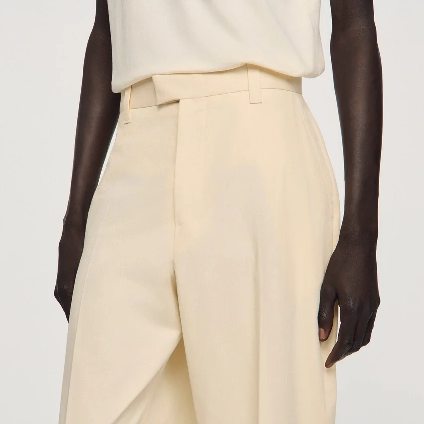 Wide-leg cotton trousers Wide-leg cotton trousers