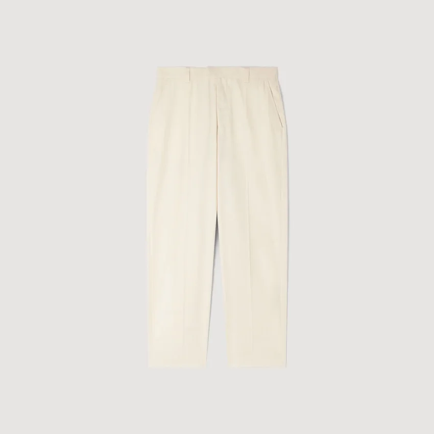 Wide-leg cotton trousers Wide-leg cotton trousers