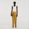 Wide-leg elasticated linen trousers Wide-leg elasticated linen trousers