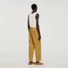 Wide-leg elasticated linen trousers Wide-leg elasticated linen trousers