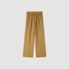 Wide-leg elasticated linen trousers Wide-leg elasticated linen trousers