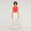 Wide-leg embroidered jeans Wide-leg embroidered jeans