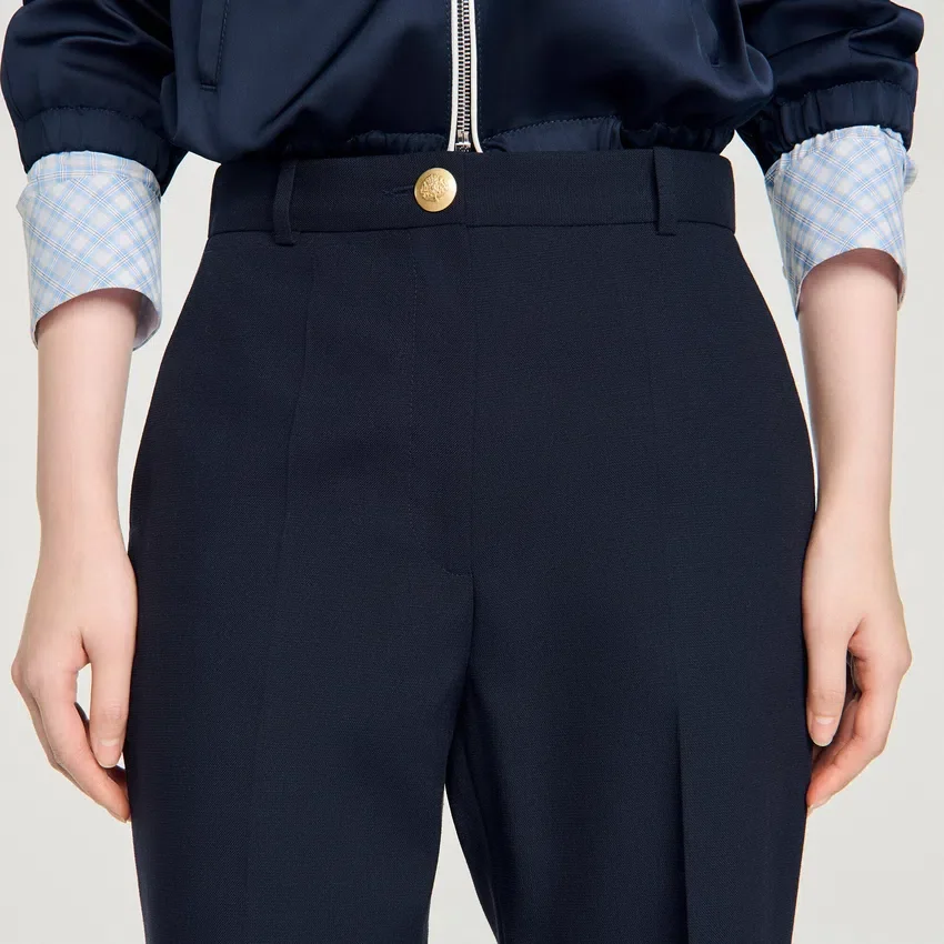 Wide-leg wool trousers Wide-leg wool trousers