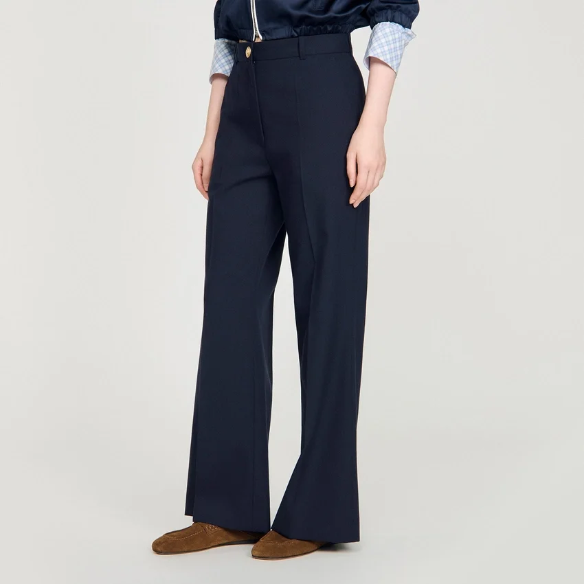 Wide-leg wool trousers Wide-leg wool trousers
