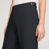 Wide-leg wool trousers with buckles Wide-leg wool trousers with buckles