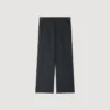 Wide-leg wool trousers with buckles Wide-leg wool trousers with buckles