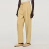 Wide pleated cotton-linen trousers Wide pleated cotton-linen trousers
