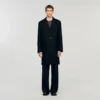 Wool and cashmere coat