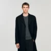 Wool and cashmere coat