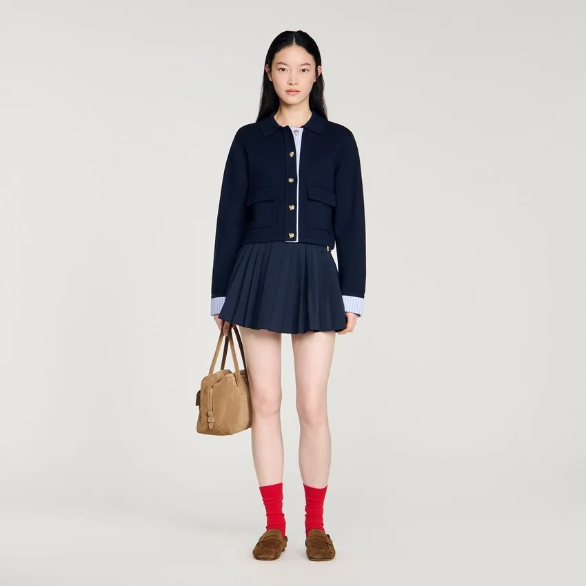 Wool polo cardigan Wool polo cardigan