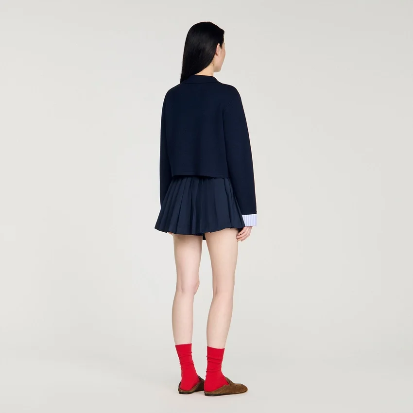 Wool polo cardigan Wool polo cardigan