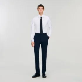 Wool suit trousers