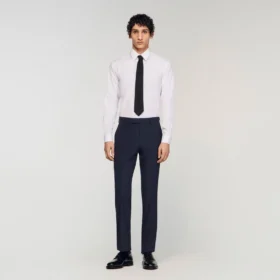 Wool suit trousers