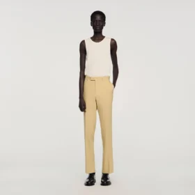 Wool suit trousers