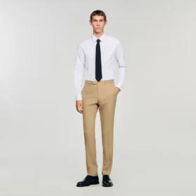 Wool suit trousers