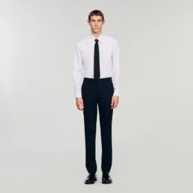 Wool suit trousers