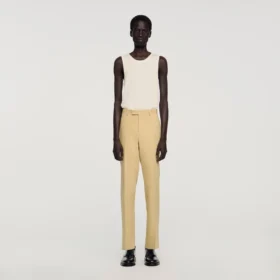Wool suit trousers