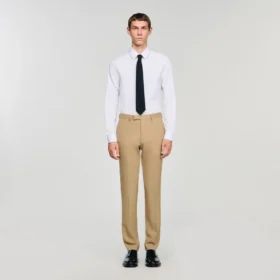 Wool suit trousers