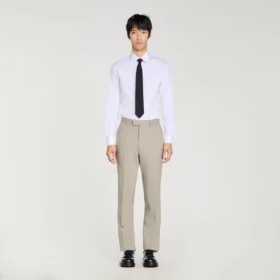 Wool suit trousers