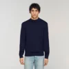 Wool sweater with high neck