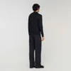 Wool sweater with high neck