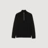 Wool sweater with zip collar Wool sweater with zip collar
