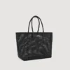 Woven tote bag with patch Woven tote bag with patch
