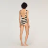 Zebra-print knit bodysuit Zebra-print knit bodysuit
