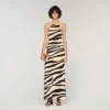 Zebra print knit maxi dress Zebra print knit maxi dress