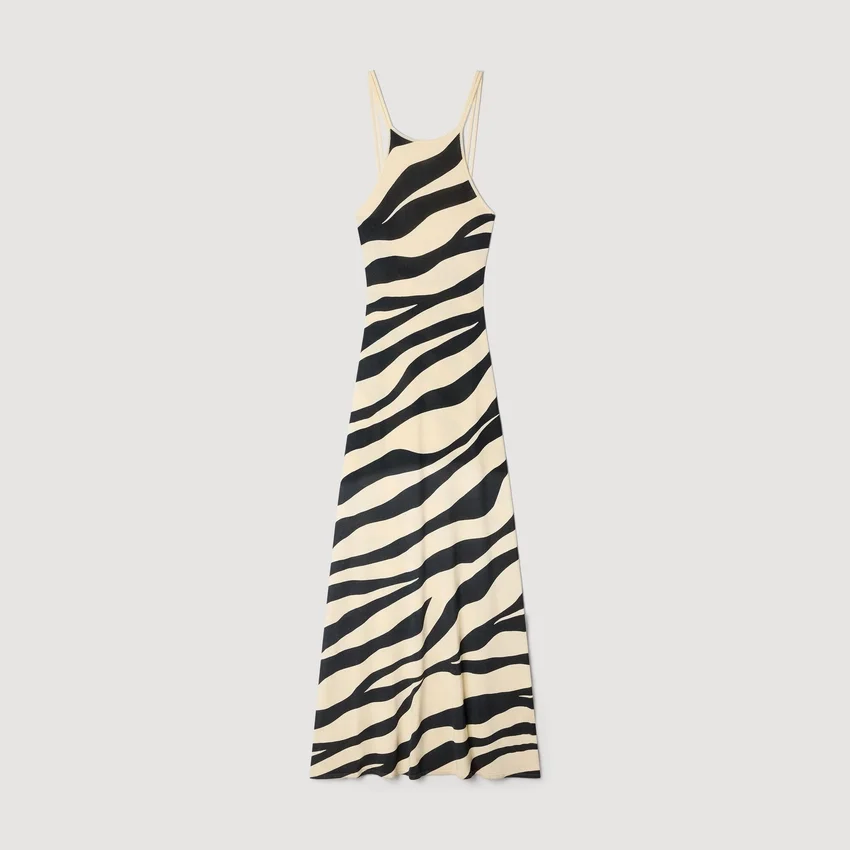 Zebra print knit maxi dress Zebra print knit maxi dress