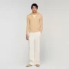 Zip cardigan with standing collar Zip cardigan with standing collar